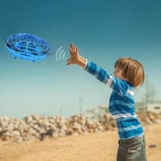 BigBuy Színes, világító, érintés nélkül vezérelhetó UFO drón - világító repülő játék (BBJ)