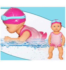 BigBuy WaterBaby - úszó interaktív játékbaba, utánozza az úszást, 33 cm (BBJ)