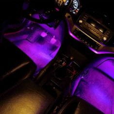 BigBuy RGB LED lábtér világítás autóba - távirányítós (BBL)