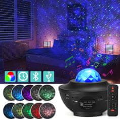 BigBuy GALAXIS projector - csillagos ég party lámpa távirányító+hangszóró BLUETOOTH (BBJ) (BBV)