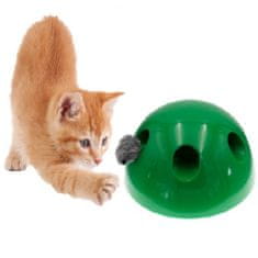 BigBuy Interaktív, készségfejlesztő egérfogó játék macskáknak - mozgó egérrel-, és hangeffektekkel (BBM)