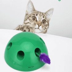 BigBuy Interaktív, készségfejlesztő egérfogó játék macskáknak - mozgó egérrel-, és hangeffektekkel (BBM)