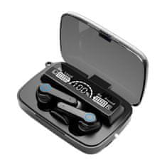 BigBuy M19 vezeték nélküli bluetooth headset digitális kijelzővel, töltődobozban (BBV)