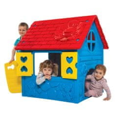BigBuy Első házam játszóház gyerekeknek - ajtóval és ablakokkal - kék (BBJ)