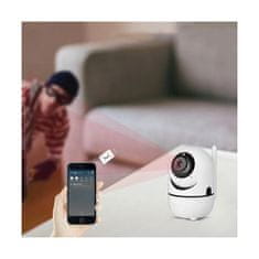 BigBuy Mozgatható okos WiFi kamera hang- és mozgásérzékelő szenzorral - telefonról irányítható (BBD) (THM)