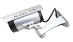 BigBuy Dönthető, forgatható, vízálló valósághű álkamera - pulzáló piros LED-del a behatolók ellen (BB-0387)