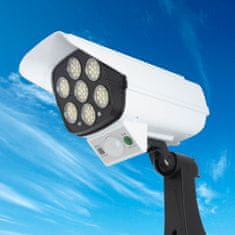 BigBuy Távirányítós LED reflektor, álkamera – napelemes, mozgásérzékelős, időjárásálló, vezeték nélküli - 77 LED (BBL)
