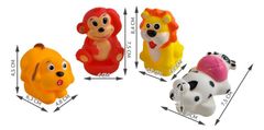 BigBuy Fürdőjáték készlet gyermekek számára 4 állatfigurával (BB-6102)