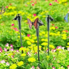 BigBuy Napelemes, élethű repkedő pillangó / kerti dekoráció (BBJ)