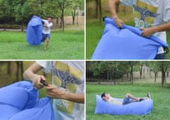 BigBuy LAZY+ összecsukható, hordozható relax ágy - Lazy bag/légágy - 170x70x50cm (BBV) (BBL)