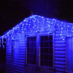BigBuy 180 LED-es karácsonyi jégcsap fényfüzér 7 m – kék (BBV)