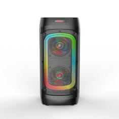 BigBuy ZQS-4245 LED-es Bluetooth-os party hangszóró karaoke mikrofonnal és távirányítóval (BBV)