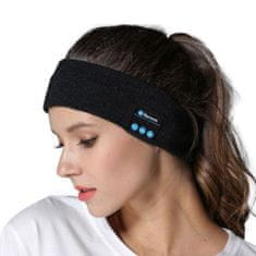 BigBuy Bluetooth fejpánt zenehallgatáshoz és sportoláshoz - fekete színben (BBV)