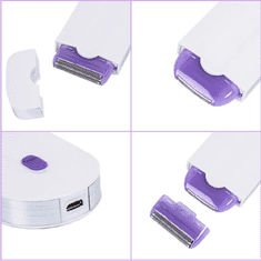 BigBuy Hordozható epilátor USB töltéssel - Sensa-Light technológiával - 2 db szőrtelenítő fejjel (BBV)