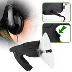 BigBuy Parabolikus mikrofon fejhallgatóval - természethangok rögzítéséhez (BBV)