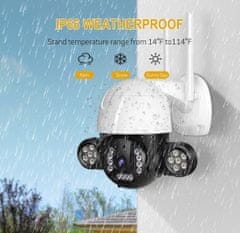 BigBuy Vezeték nélküli VRT-C28 Wifi Smart kültéri, éjjellátó, vízálló kamera - távolról vezérelhető (BBV)