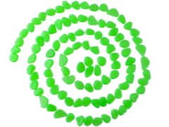 BigBuy Világító, zöld dekor kövek - 100 db (BB-8766)