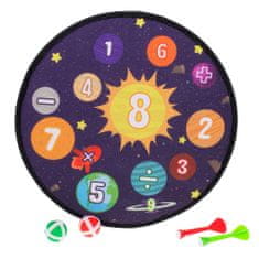 BigBuy Tépőzáras gyermek darts készlet naprendszer mintával (BBI-5618)