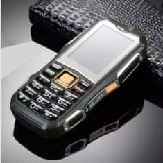 BigBuy Hardphone dupla simkártyás strapabíró mobiltelefon - csepp-, por- és ütésálló (BBV)
