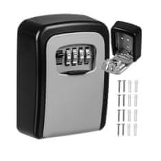 BigBuy Könnyen beszerelhető számzáras mini széf kulcsokhoz - kulcsszéf, kulcstároló doboz (BB-19447)