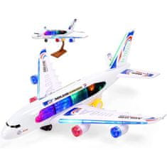 BigBuy Elemes, világító, zenélő játék repülőgép gyermekeknek (BBJ)