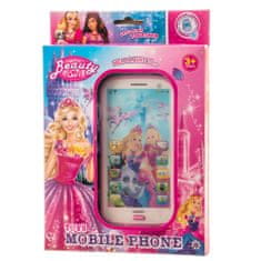 BigBuy Első telefonom - zenélő, nyakba akasztható játéktelefon, rózsaszín (BBJ)
