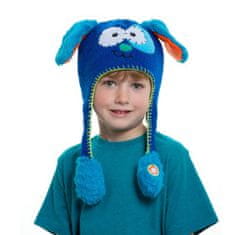 BigBuy Mókás, kötött gyermek sapka mozgó fülekkel - kék (BBM)