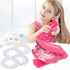 BigBuy Gyémántos hajdíszítő szett - játék hajvasaló strasszkövekkel kislányoknak (BBMJ) (BBJ)