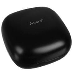 BigBuy Vezeték nélküli Bluetooth fülhallgató LED kijelzővel, beépített powerbankkal és microUSB töltőkábellel – fekete (BB-20378)