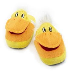 BigBuy Aranyos, sárga, kacsás plüss papucs - gyermek mamusz 26-29 méretig (BBM)