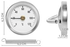 BigBuy Körszámlapos bimetál cső hőmérő rugóval (BB-8122)
