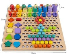 BigBuy 3in1 készségfejlesztő tábla puzzle-el, számoló játékkal és mágneses horgászbottal (BB-17252)