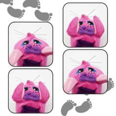 BigBuy Aranyos, rózsaszín, cicás plüss papucs - gyermek mamusz 27-30 méretig (BBM)