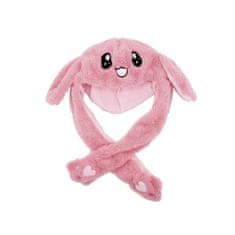 BigBuy Aranyos, pihe-puha nyuszis sapka mozgatható fülekkel - rózsaszín (BBJ)