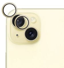 EPICO alumínium védőüveg iPhone 15/15 Plus készülékhez 81112152400001 - sárga