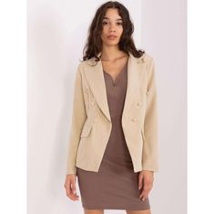Och Bella Női dupla melles kabát OCH BELLA bézs színű TW-ZT-BI-2018.96_404118 XL