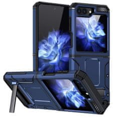Techsuit Hybrid Armor Kickstand Védőtok Samsung Galaxy Z Flip5 telefonra KP29302 kék