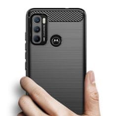 Techsuit Carbon Bush TPU tok Motorola Moto G60 telefonhoz KP30026 fekete