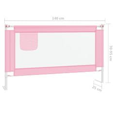 Vidaxl rózsaszín szövet biztonsági leesésgátló 140 x 25 cm 10201