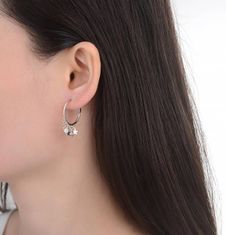 MOISS Eredeti ezüst fülbevaló medálokkal E0002430