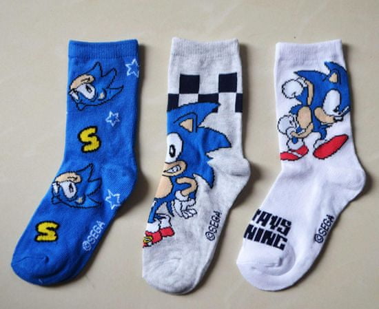 Sonic zokni szett/3db
