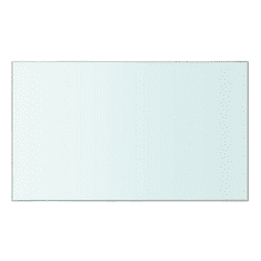 2 db átlátszó üveg paneles polc 50 x 30 cm