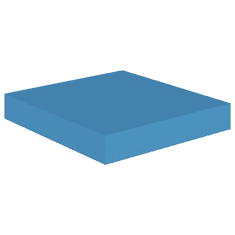 Vidaxl kék MDF lebegő fali polc 23 x 23,5 x 3,8 cm (326609)