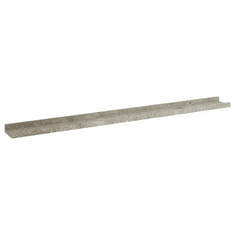 Vidaxl 4 db betonszürke fali polc 100 x 9 x 3 cm (326707)
