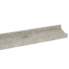 Vidaxl 4 db betonszürke fali polc 100 x 9 x 3 cm (326707)