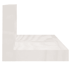 Vidaxl 2 db fehér tömör fenyőfa falipolc 80 x 11 x 9 cm (823605)