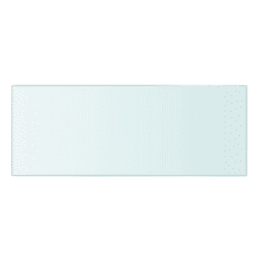 Vidaxl 2 db átlátszó üveg paneles polc 40 x 15 cm (3051553)