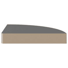 Vidaxl magasfényű szürke MDF lebegő sarokpolc 25 x 25 x 3,8 cm (323892)