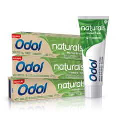 Odol Naturals Herbal Fresh fogkrém, 3x75 ml