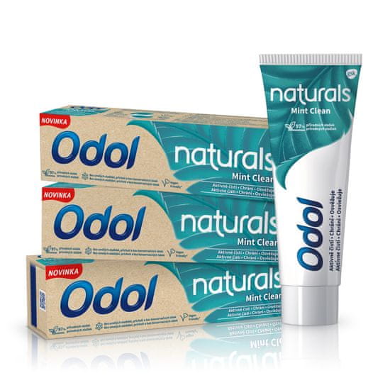 Odol Naturals Menta Clean fogkrém, 3x75 ml